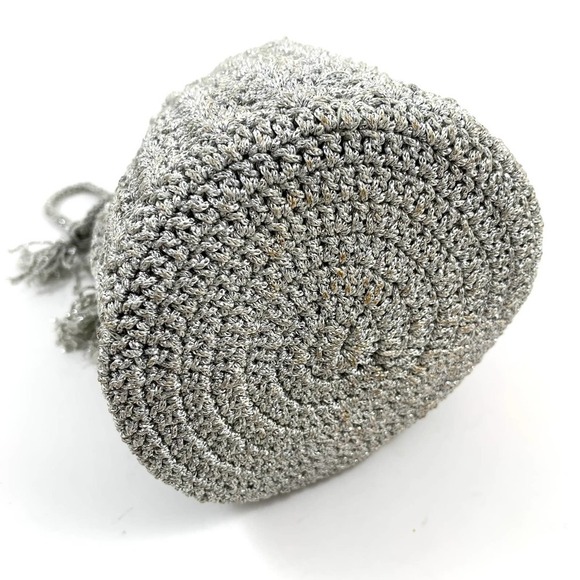 ❌SOLD❌ Vintage handmade silver woven mini pouch bag - Picture 5 of 9